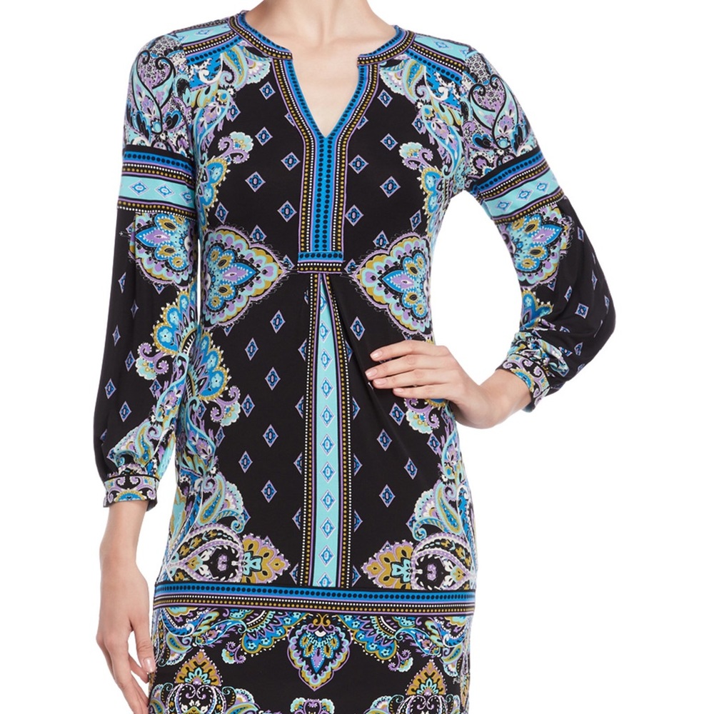 HALE BOB Paisley Jersey Sheath Dress Size XS NWT